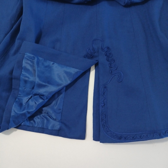 JUSTIN TAYLOR Blazer Tunic EMBROIDERD  Woman  Size 12 - Picture 3 of 14